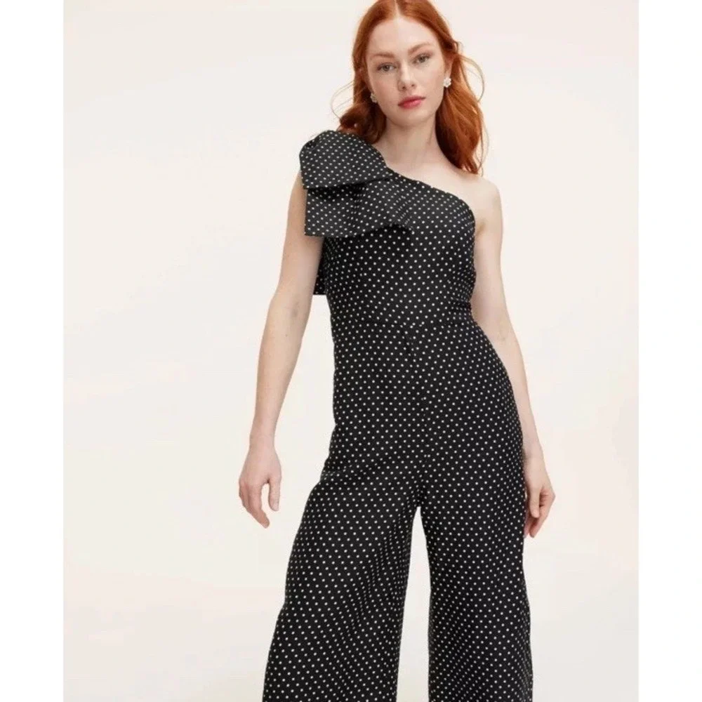 Women's Mini Polka Dot Jumpsuit - kate‎ spade new york Black/White 0